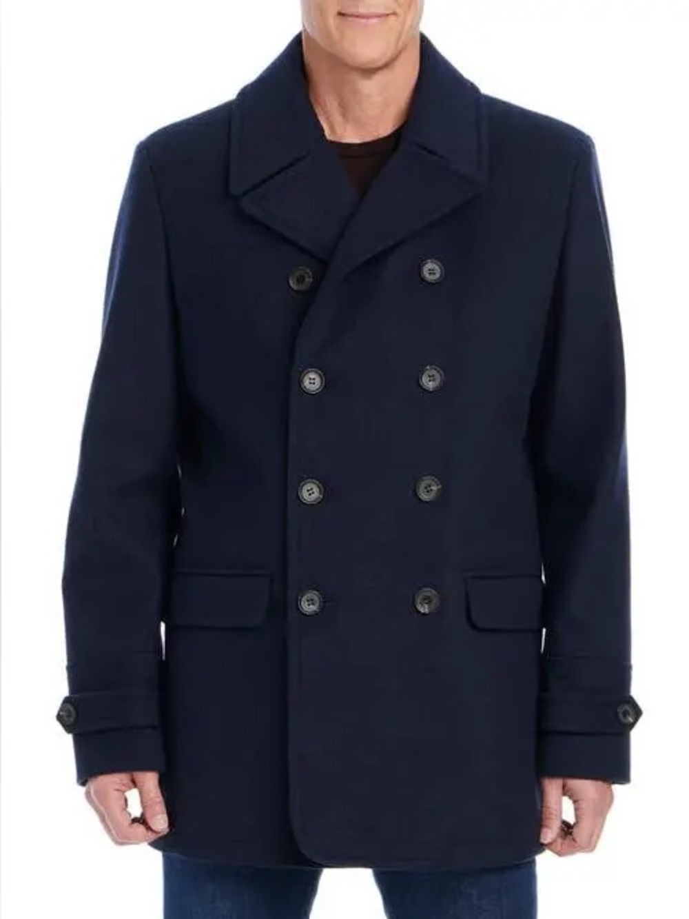 Vince Camuto Mens Water Resistant Peacoat Double Breasted Navy XXL NWT
